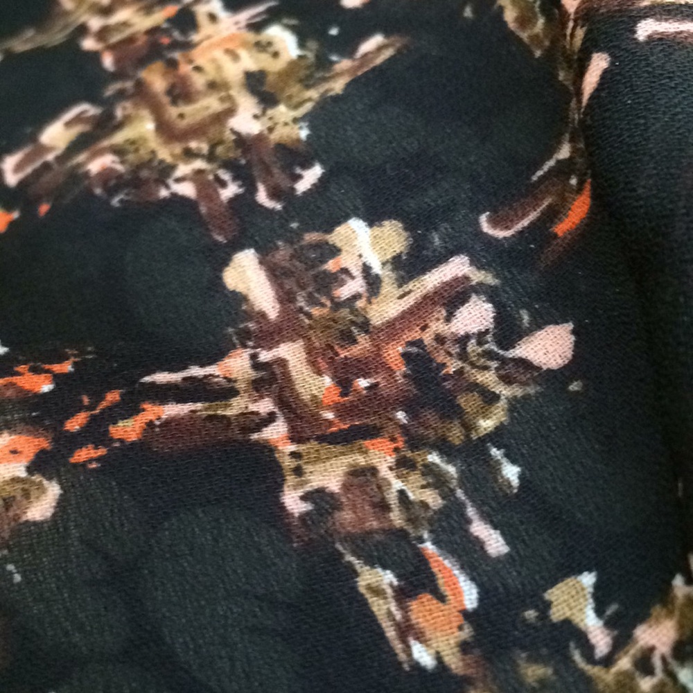 NWOT Reversible maxi skirt with ruffled hem.